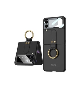 Samsung Galaxy Z Flip 3 Uyumlu Kılıf Zore Flip Ring Kıpta Kapak