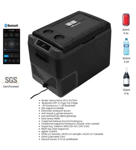 U-Frigo Oto Buzdolabı Vesna Mono 40Lt 12V/24V