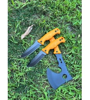 Plastik Saplı Kamp, Piknik Bıçağı 9002 – Plastik Saplı Kamp, Piknik Bıçağı 9003 - Plastik Kabza Karbon Çelik Kamp, Piknik Baltası (Sarı)