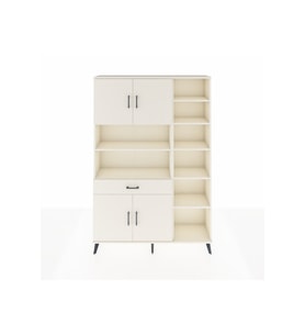 Arges Dolap 10 Raflı Tek Çekmeceli 4 Kapaklı 132x30x195 Aytaşı-Aytaşı/Aytaşı