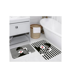 Eliana Home Baskılı 2'li Banyo Paspas Takımı RVG5236