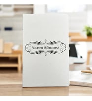 Kişiye Özel İsimli Çerçeve Tasarım Defter Ajanda