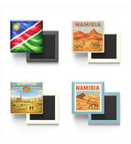 Buzdolap Magnetleri - Namibya Windhoek - Namibia - 4'lü Set Magneti