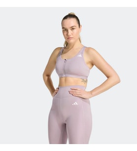 adidas KA4746 OPT ESS ZIP MS Kadın Sporcu Sütyeni (Mor)