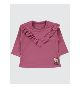 Civil Baby Kız Bebek Sweatshirt 6-18 Ay Gül Kurusu (Gül Kurusu)