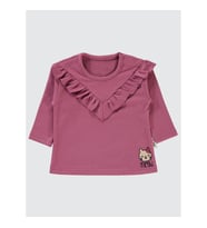 Civil Baby Kız Bebek Sweatshirt 6-18 Ay Gül Kurusu (Gül Kurusu)