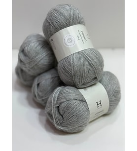 İhraç Fazlası Angora Lüks Örgü ipi 500gr - Açık Gri Melanj 195