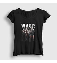 Presmono Kadın Siyah Band V2 Wasp T-Shirt 376152tt