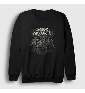 Presmono Unisex Siyah Vikings Amon Amarth Sweatshirt 389427tt