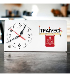 İtfaiyeciye Hediye Şık Masa Saati
