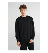 Hummel T-Pulse Male Co Regular Crew Neck Siyah Erkek Sweatshirt 922442-2001