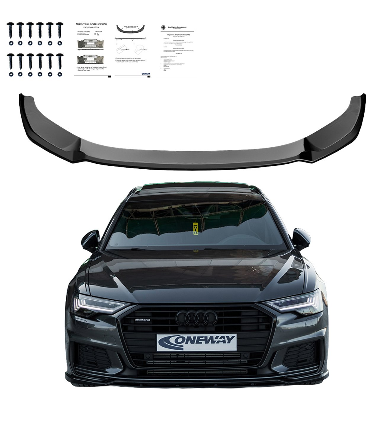 AUDI S6 / A6 S-Line C8 (Sedan-Avant) 2019-2023 Ön lip / AUDI S6