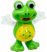20 cm Işıklı ve Müzikli Dansçı Kurbağa 3155 (Yeşil)