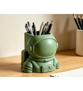 Astronot Kalemlik – 3D Baskı Uzay Temalı Masa Organizer