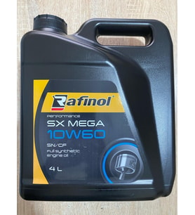 Rafinol SX MEGA 10W-60 4L SN/CF Motor Yağı (Üretim Yılı 2023 )