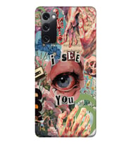 Samsung Galaxy S20 FE Uyumlu Aesthetic Kolaj Desenli Şeffaf Telefon Kılıfı