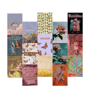 Orora Fairycore Temalı Mottolu Poster Duvar Kağıdı Seti-15li-230g-A5