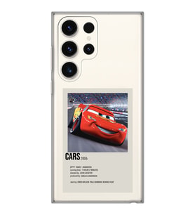 Samsung Galaxy S23 ULTRA Uyumlu Cars Mcqueen Desenli Şeffaf Telefon Kılıfı