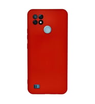 Realme C21 Kılıf Nano İçi Kadife Silikon - Kırmızı
