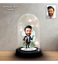 KİŞİYE ÖZEL İŞ ADAMI TASARIM IŞIKLI KARİKATÜR FANUS BİBLO FN139