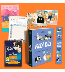 Kedi Dili - Kartpostal - Aşı ve İlaç Kartı - Ayraç ve Felix 85gram Tavuklu Ödül Maması
