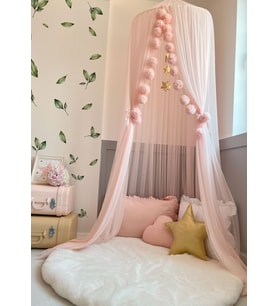 Pamuka Tül Cibinlik Basic Baby Pink