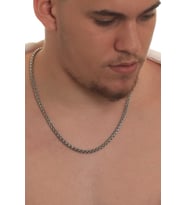 Labalaba Erkek Balık Sırtı Model Çelik Zincir Kolye