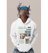 Tasarım One Piece Baskılı Unisex Oversize Roronoa Zoro Anime Karakter Hoodie
