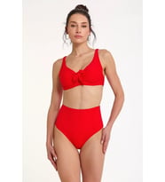 LYYN Argento 1475-3028 Kadın Fiyonklu Bikini Takımı (Kırmızı)