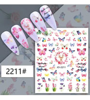 Adanil Kelebek Geyik Çiçek Sticker J0-2211