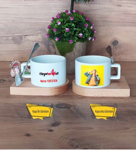 Fizyoterapist Kupa Bardak Ahşap Altlıklı Kısa Fotoğraflı Fizyoterapistler Günü Hediyesi