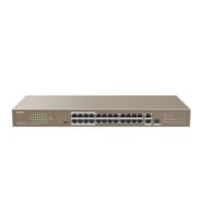 Tenda TEF1126P-24-250W 24 Port Poe+ 10-100 Switch Çelik Kasa Rack Mount