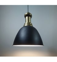 RİOLİGHT RETRO TEKLİ METAL SARKIT AVİZE ÇAP: 28CM (Siyah)