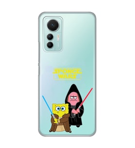 Xiaomi Mi 12 Lite Uyumlu Sunger Bob Star Wars Desenli Şeffaf Telefon Kılıfı
