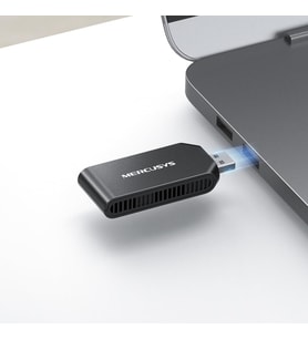 MA70XM AX1800 Wi-Fi 6 Kablosuz USB Adaptör 1800 Mbps Çift Bant Hız USB 3.0 Dahili Sürücü (Tak-Çalıştır) MU-MIMO WPA3 Güvenlik Windows 11/10 Uyumlu Mini Wi-Fi Alıcı