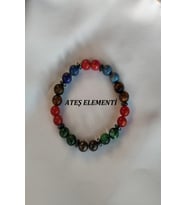 8 MM ATEŞ ELEMENTİ DOĞAL TAŞ BİLEKLİK (AKİK, ANYOLİT, PİRİT, KAPLANGÖZÜ, YILDIZ KUVARS, LAPİS LAZULİ, HEMATİT)