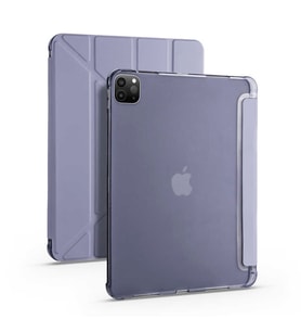 Apple Ipad Pro 4. Nesil M2 2022 11 Inç Uyumlu Kalemlikli Tablet Kılıfı (Mor)