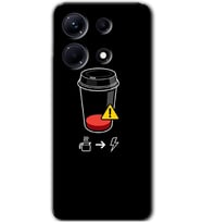 İnfinix Note 30 Pro Kılıf HD Desen Baskılı Kılıf - Coffee Battery