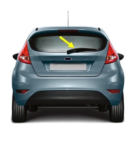 Ford Fiesta 2009-2012 Arka Cam Silecek Kolu Takımı 8A6117406AA (Siyah)