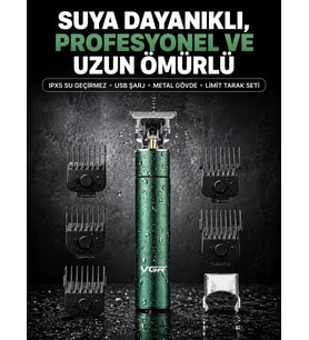 Mey İthalat® 4 Limit Taraklı IPX5 Su Geçirmez Saç Kesme Makinesi
