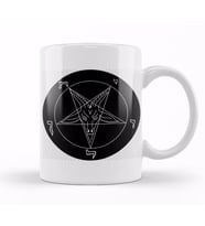 New Black Goat Of Mendes Pentagram Satan Satanic Seal Of Baphomet Metal 666 Devil Gift 01 Kupa Bardak Porselen