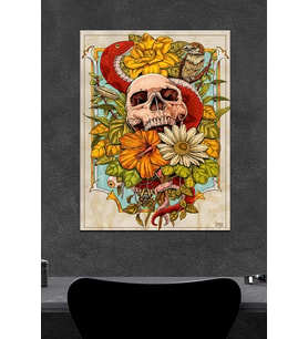 Kurukafa Art Botanik Ahşap Poster (27x18)