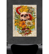 Kurukafa Art Botanik Ahşap Poster (27x18)