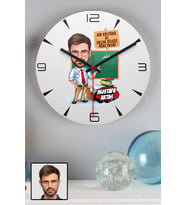 Erkek Din Kültürü Öğretmenine Öğretmenler Günü Hediyesi Karikatürlü Duvar Saati