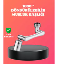 1080° Dönebilen Püskürtme Filtreli Musluk Başlığı Su Tasarruflu