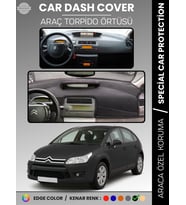 CITROEN C4 (2004-2009) Torpido Örtüsü Ön Göğüs Torpido Koruma Tam Uyum Çatlamayı Önler Kolay Montaj