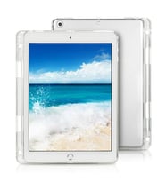 Apple iPad 10.2 2021 (9.Nesil) Kalem Bölmeli Tablet Silikon (Renksiz)