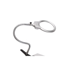 Mandallı Ayarlanabilir Başlıklı Led Işıklı Büyüteç 130Mm