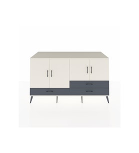 Kronos Konsol 5 Raflı 3 Çekmeceli 4 Kapaklı 176x59x99 Aytaşı-Aytaşı/Antrasit