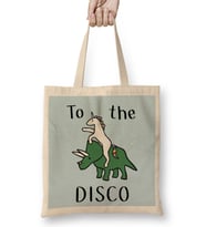 Unicorns Ride Dinosaurs To The Disco Bez Çanta Uzun Saplı